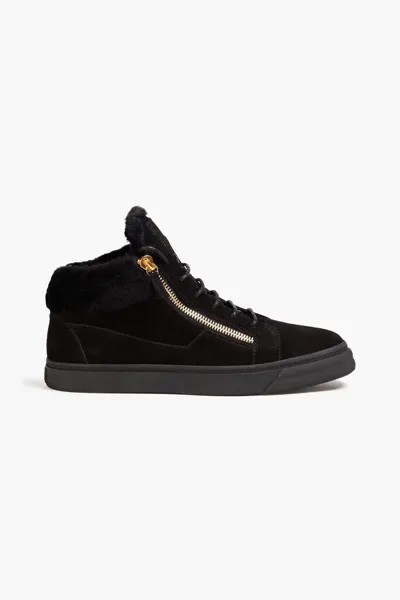 Кроссовки Kriss из замши Giuseppe Zanotti, черный