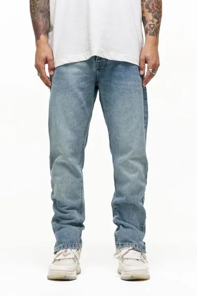 Прямые джинсовые джинсы с разрезом на хлопковой кромке Good For Nothing, синий