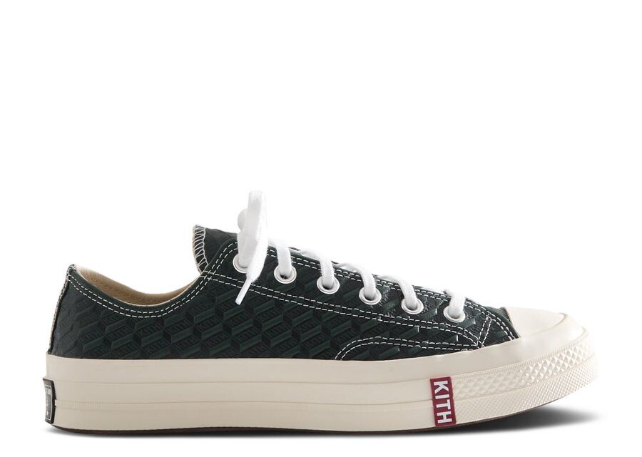 Кроссовки Converse Kith X Chuck 70 Low, цвет Green Monogram