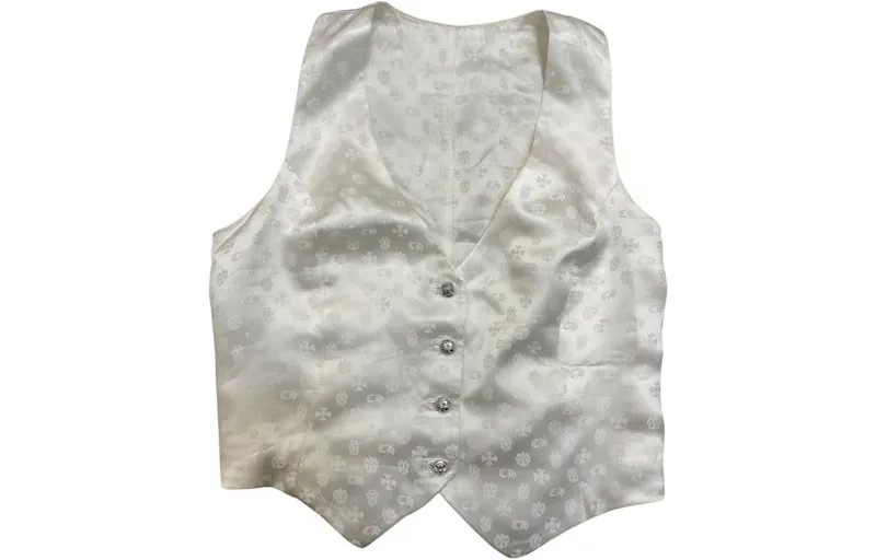 Жилет женский белый Chrome Hearts