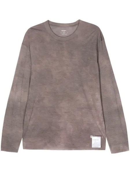 Satisfy футболка CloudMerino с длинными рукавами, серый