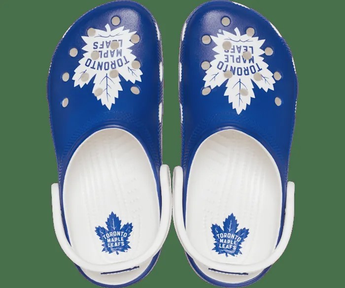 Классические сабо NHL Toronto Maple Leafs Crocs женские, цвет White