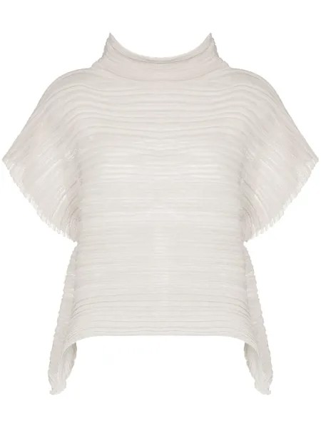 Pleats Please Issey Miyake плиссированный топ Snow Cone