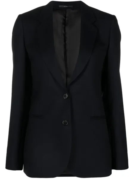 Однобортный шерстяной жакет Paul Smith, синий