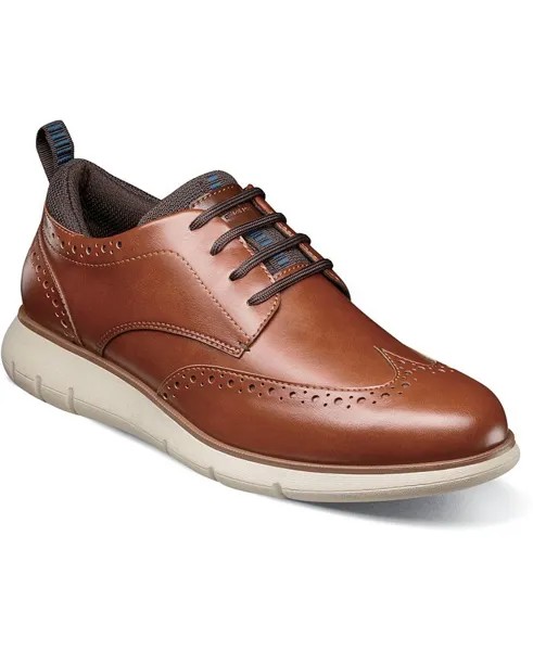 Мужские повседневные оксфорды Stance Wingtip Nunn Bush, коричневый