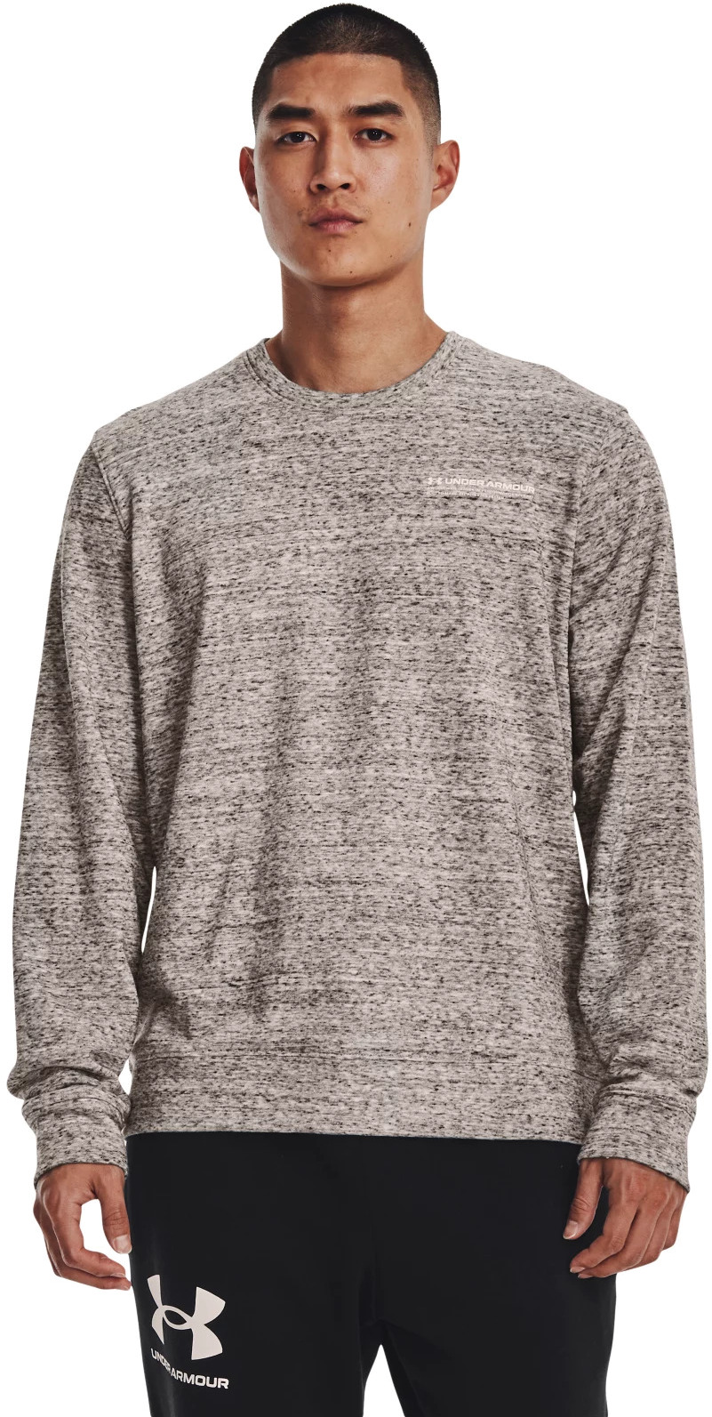 Свитшот мужской Under Armour UA Rival Terry Logo Crew серый 46-48