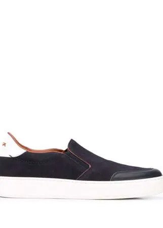 Ermenegildo Zegna XXX слипоны с контрастной отделкой