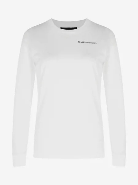 Лонгслив женский Peak Performance Original Backprint, Белый