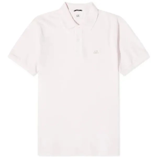 Рубашка-поло C.p. Company 24/1 Piquet Resist Dyed, светло-розовый