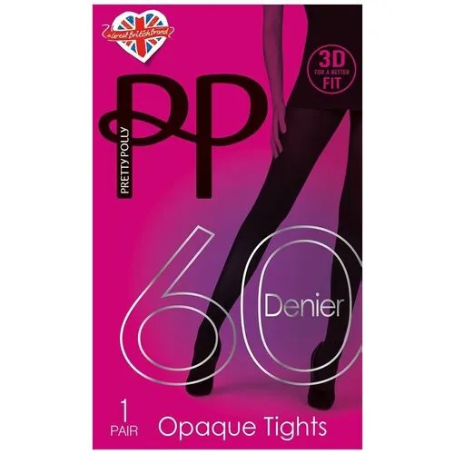 Колготки Pretty Polly, 60 den, размер S-M, серый