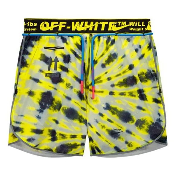 Шорты x Off White nrg шорты Nike, желтый