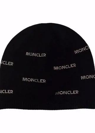Moncler шапка бини с монограммой