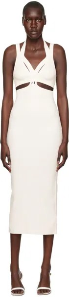 Белое платье-миди Interlink Dion Lee