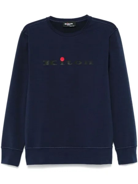 Kiton толстовка с логотипом, синий