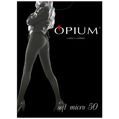 Колготки  Opium, 50 den, с ластовицей, размер 2, черный