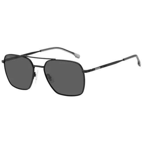 Солнцезащитные очки BOSS, квадратные, для мужчин, черный