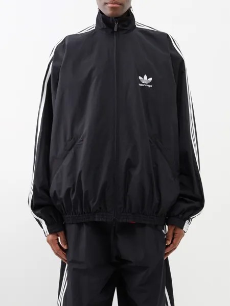 Куртка оверсайз из коллекции adidas trefoil Balenciaga, черный