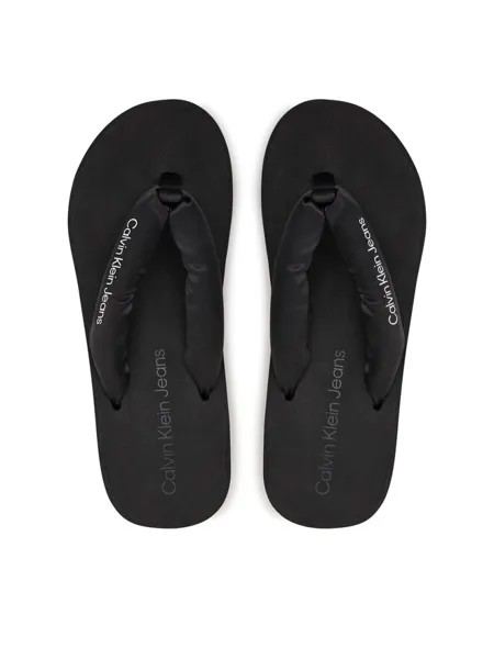 Шлепанцы Calvin Klein Jeans Chancletas Beach Wedge Sandal Padded Ny, черный
