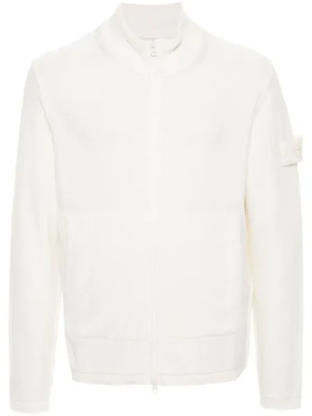 Stone Island кардиган с логотипом Compass, нейтральный цвет