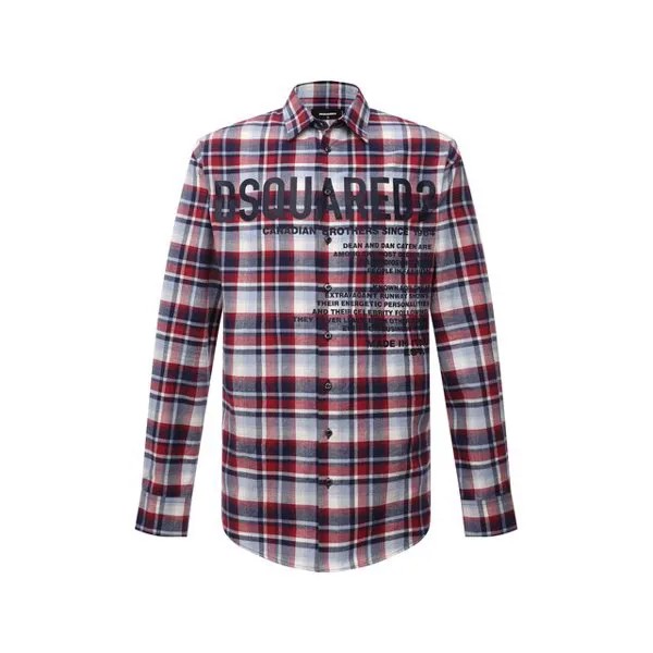 Хлопковая рубашка Dsquared2