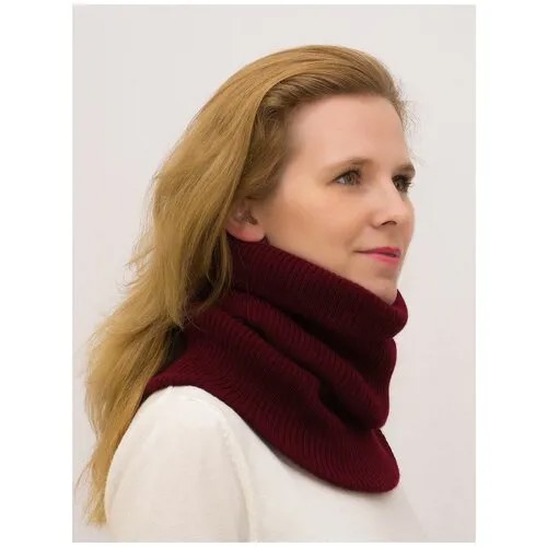 Снуд LanaCaps, вязаный, 26х18 см, one size, красный