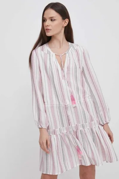 Льняное платье DEBBIE Pepe Jeans, мультиколор