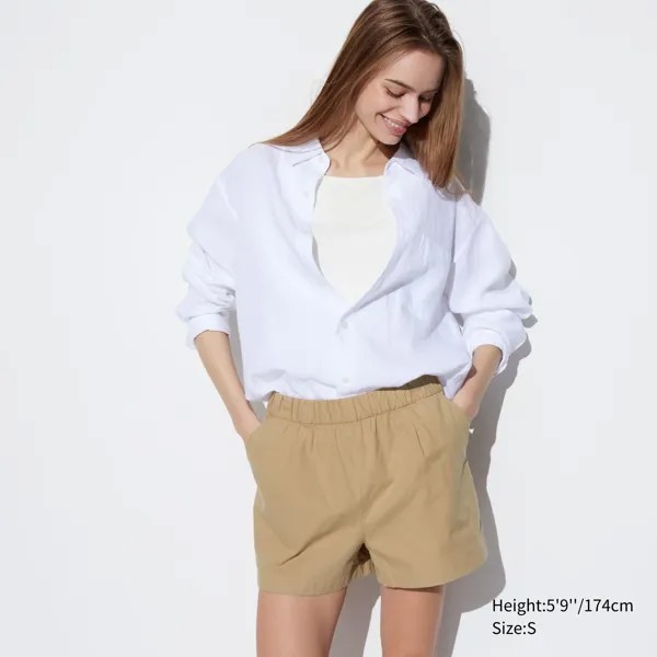 Шорты Uniqlo Easy хлопковые, хаки