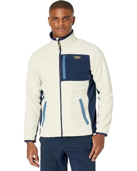 Куртка L.L.Bean Mountain Classic Windproof Fleece, цвет Natural/Nautical Navy