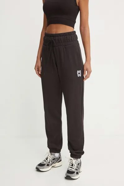 Хлопковые спортивные штаны Puma, черный