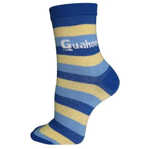Носки Guahoo размер RU 20/ EU 31-34, желтый, голубой