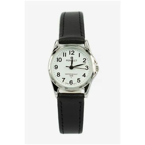 Perfect часы наручные, кварцевые, на батарейке, женские, металлический корпус, кожаный ремень, металлический браслет, с японским механизмом LX017-047-1