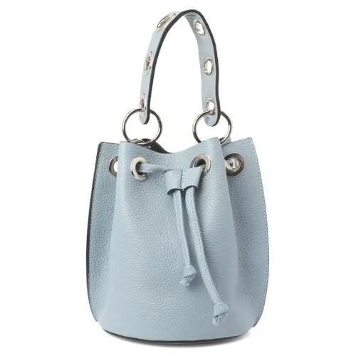 Сумка торба diva's bag, фактура зернистая, голубой