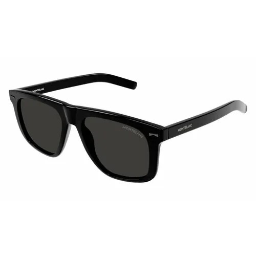 Солнцезащитные очки Montblanc MB0227S 001, прямоугольные, для мужчин, черный
