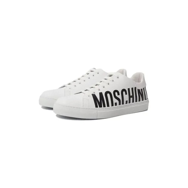 Кожаные кеды Moschino
