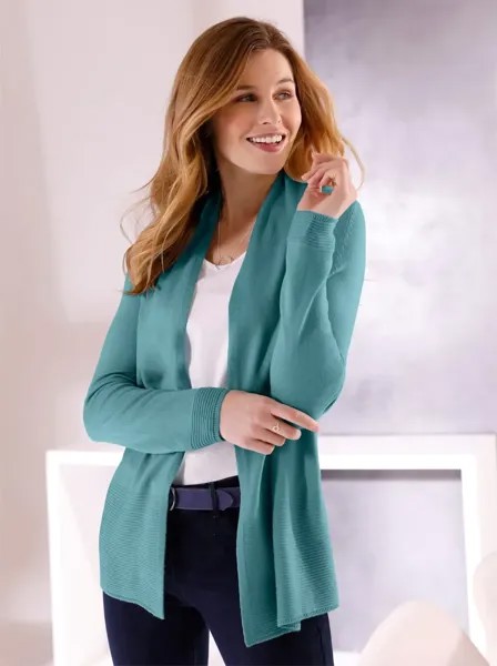 Классический кардиган Basics Classic Basics, цвет Ozean