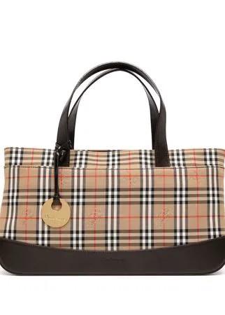 Burberry Pre-Owned сумка-тоут в клетку Vintage Check 1990-х годов