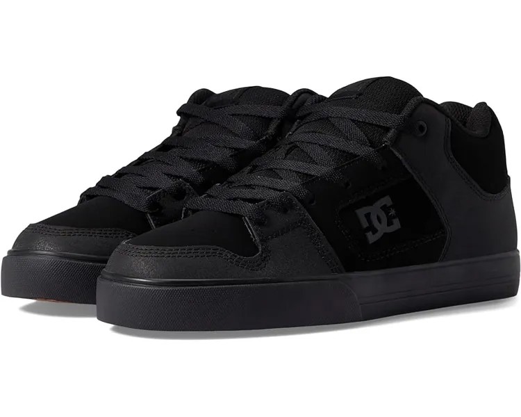 Кроссовки DC Pure Mid, цвет Black/Black/Gum