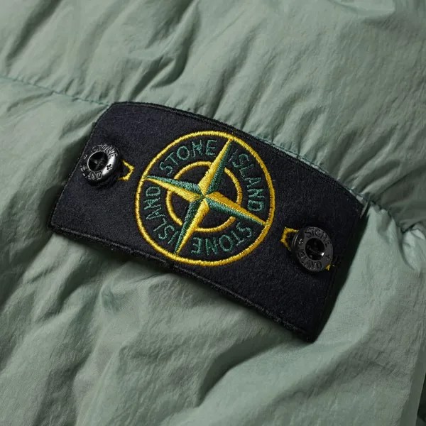 Репсовая куртка-пуховик с капюшоном Stone Island