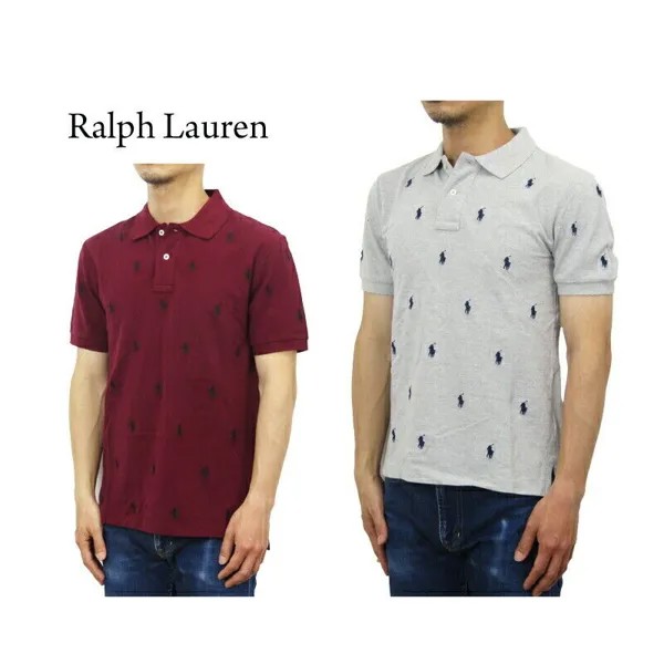 Рубашка-поло с короткими рукавами Polo Ralph Lauren для мальчиков Junior Multi-Pony — 2 цвета —