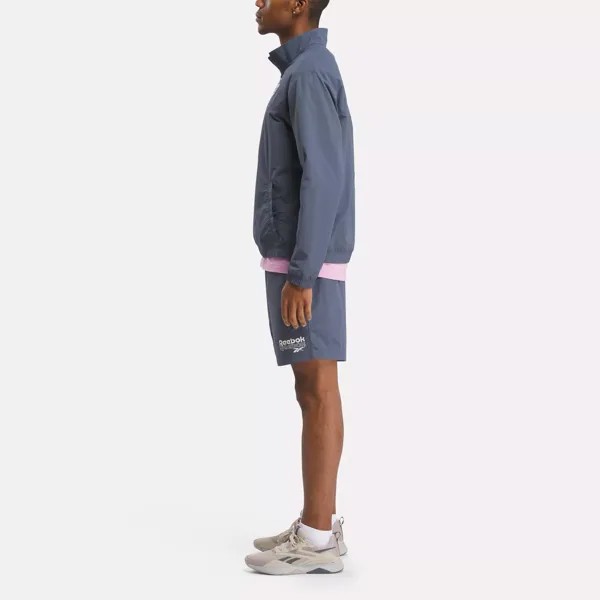 Футболка с молнией четверть Reebok Identity Brand Proud, цвет East Coast Blue