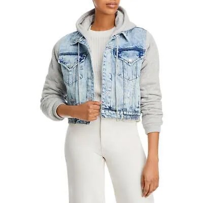 [BLANKNYC] Женская синяя джинсовая стеганая джинсовая куртка Верхняя одежда S BHFO 6774