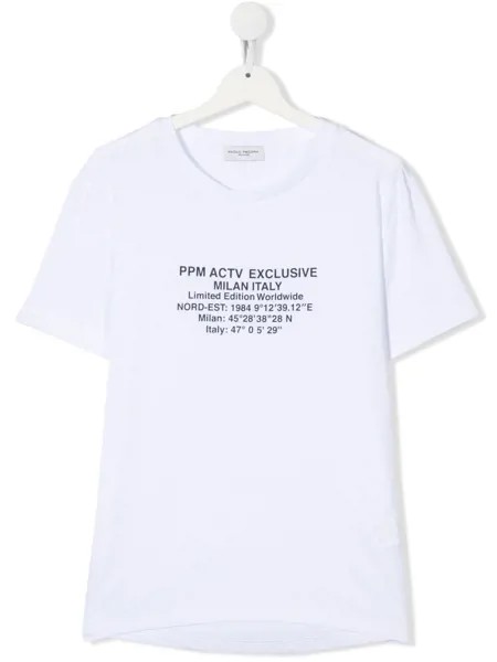Paolo Pecora Kids футболка с логотипом