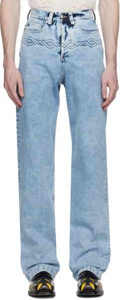 Синие вельветовые джинсы Stefan Cooke