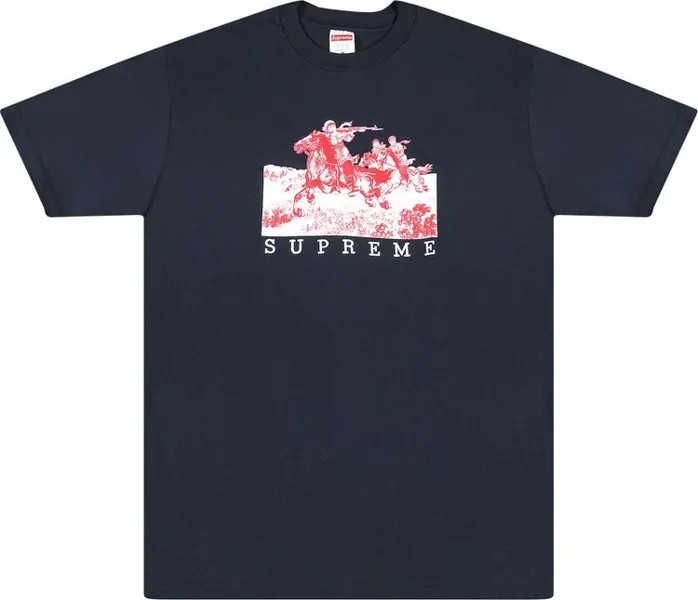 Футболка Supreme Riders T-Shirt 'Navy', синий