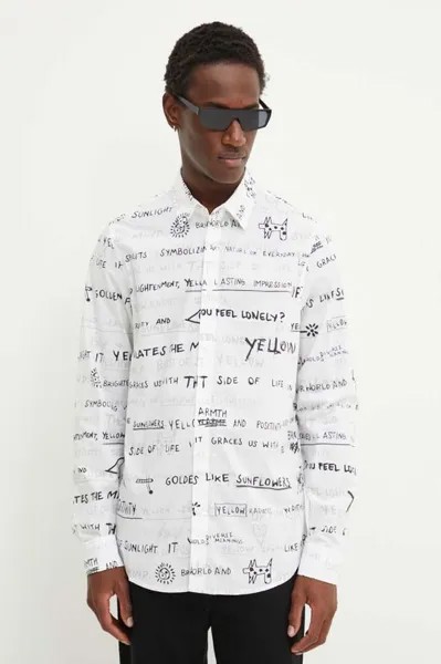 Рубашка PAUL из хлопка Desigual, белый