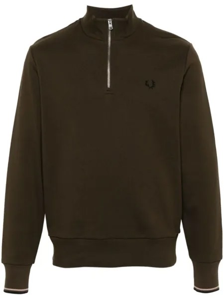 Fred Perry толстовка с вышитым логотипом, коричневый