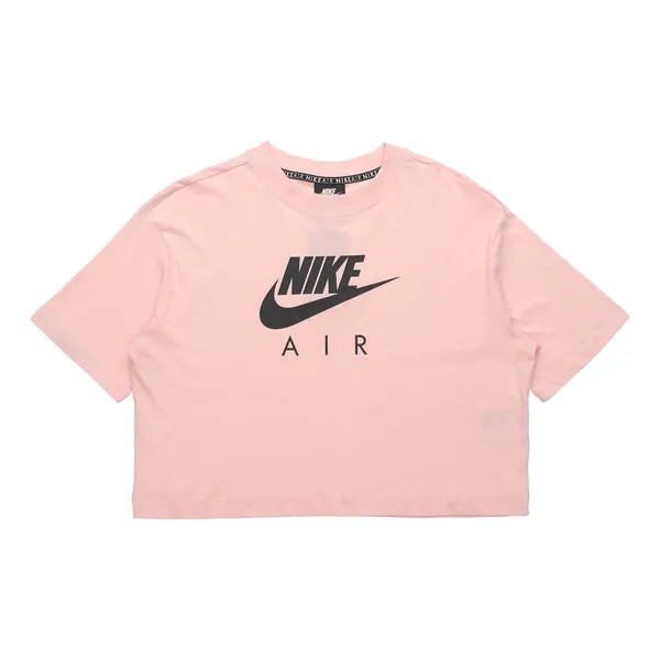 Футболка спортивная с принтом воздуха с коротким рукавом Nike, розовый