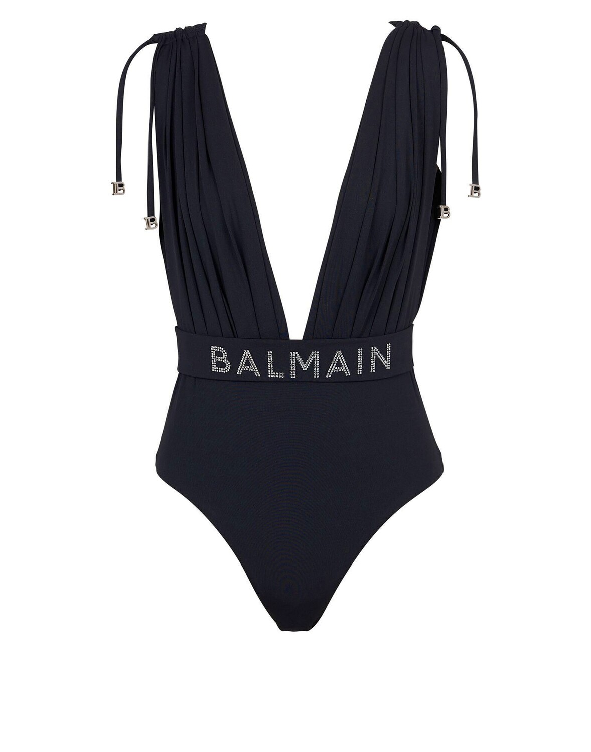 Цельный купальник Balmain, красный