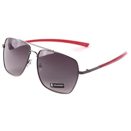 Солнцезащитные очки A-Z, прямоугольные, оправа: металл, с защитой от УФ, градиентные, серый