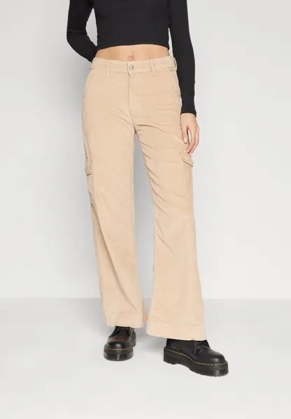 Брюки карго BAGGY WIDE LEG American Eagle, коричневый